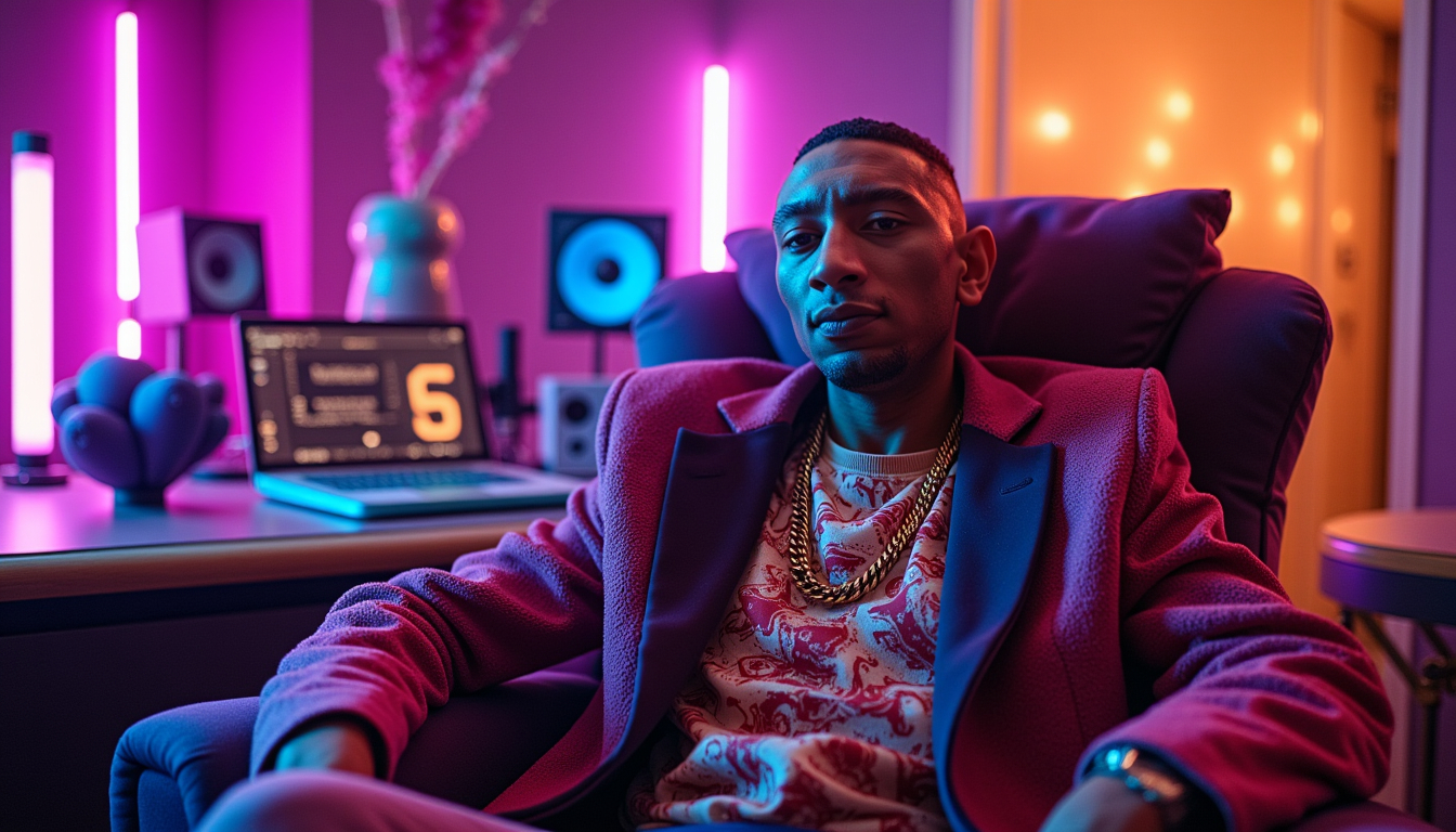 Mr-Gental in the studio